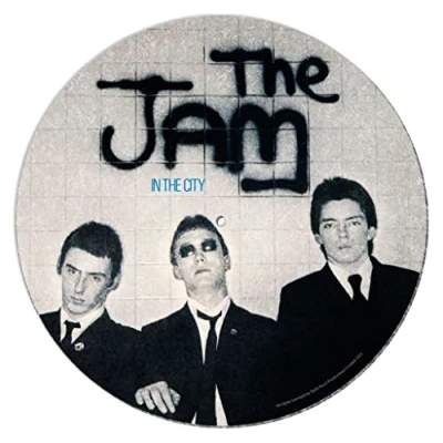 Abbildung von Pyramid International The Jam Turntable Record Slip Matte zum Mixen, DJ Kratzen und Heimhören (im City Design) offizielles Merchandise Produkt