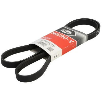 Abbildung von GATES 5PK1510 Keilrippenriemen 1510 5 Polyester, EPDM (Ethylen Propylen Dien Kautschuk) RoadMax Value Line MERCEDES BENZ: B Class, CLA Coupe, A Class