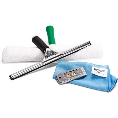 Abbildung von UNGER Window Cleaning Fensterreinigungs Set (professionelle Produkte für Haushalt und Büro, 4 Teilig) AKG14