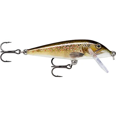 Abbildung von Rapala Countdown Angelköder Angelzubehör aus Balsaholz Süßwasser Spinnköder Lauftiefe 1.5 2.4m Fischköder 7cm, 8g Hergestellt in Estland Live Brown Trout