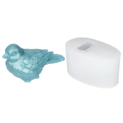 Abbildung von Ideen mit Herz Silikonform Vogel Gips und Beton Figur Formen gießen 8,1 cm x 4,4 4,9