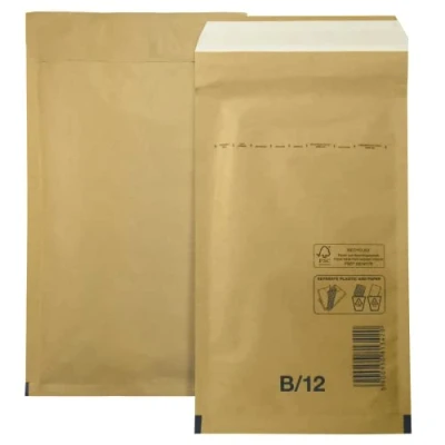Abbildung von Netuno 10 Stück Luftpolster Versandtasche B2 140 x 225 mm Braun Luftpolstertasche Luftpolsterumschlag Polsterumschlag Briefumschlag gepolstert Recycling reißfest mit Luftfolie