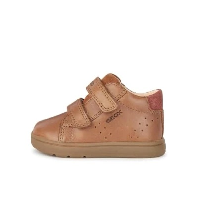 Abbildung von Geox Biglia Klettschuh für Kinder, Größe: 25, Cognac Schuhe