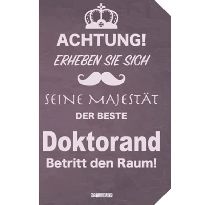 Abbildung von Geschenk für den besten Doktorand: Notizbuch als Doktorand A5 / liniert 120 Seiten Tagebuch Terminplaner ... Mann zum Abschied Abschiedsgeschenk
