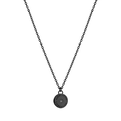 Abbildung von Liebeskind Berlin MIT ANHÄNGER Edelstahl Halskette, Damen, Größe: One Size, Black