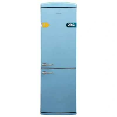 Abbildung von Cecotec Kühlschrank Kombi 2 Türen Retro 294 L Bolero CoolMarket Origin Blue E Höhe 190 cm 60 Breite Total No Frost, Multi Cooling, Ultra Fresh, Convertible Box, Blau