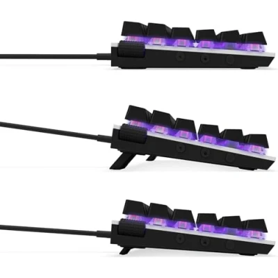 Abbildung von NZXT Function Mini TKL 2022 Mechanische PC Gaming Tastatur beleuchtet lineare RGB Schalter MX kompatible Hot Swap Aluminium Cover Mechanical Keyboard DE (QWERTZ) Weiß