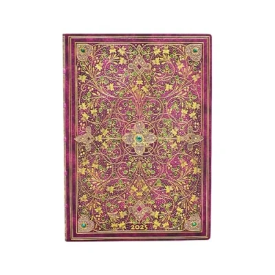 Abbildung von Diamond Jubilee (Sangorski &amp; Sutcliffe) Midi 12 month Horizontal Softcover Flexi Dayplanner 2025 (Elastic Band Closure): tydzień na dwóch stronach, zamykany gumkę, papier 100 gsm