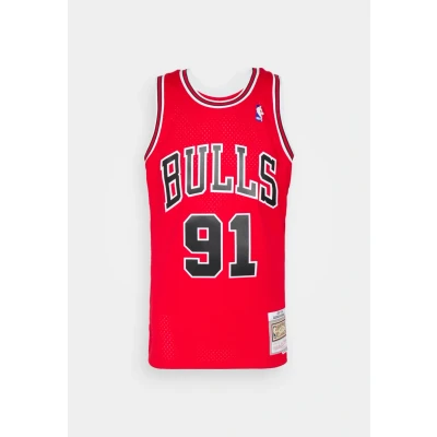 Abbildung von Mitchell &amp; Ness NBA Chicago Bulls Dennis Rodman Swingman Nbatrikot, Herren, Größe: Small, Scarlet