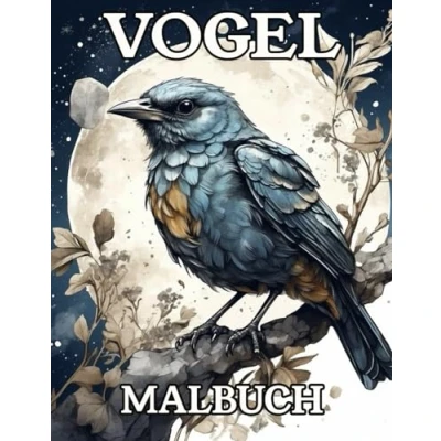 Abbildung von Vogel Malbuch: Vögel Ausmalbuch für Erwachsene und Senioren mit zauberhaften Motiven kreative Entspannung Stressabbau