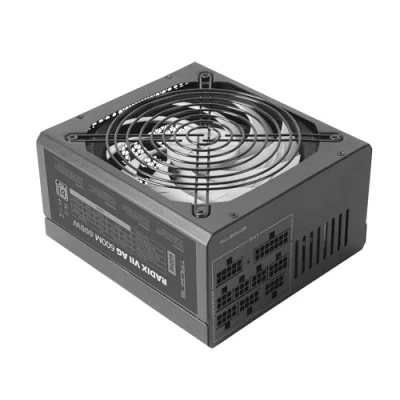 Abbildung von Tacens Radix VII AG 600, Vollmodulares 600W ATX Netzteil, 10 Jahre Garantie, 80Plus Silver, +87% Wirkungsgrad, 140mm FDB Lüfter mit AI RPM Technologie, Japanische Kondensatoren 105º, Schwarz