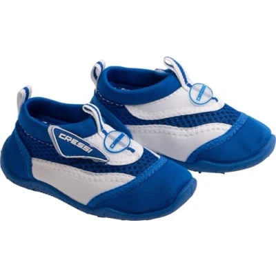 Abbildung von Cressi Coral Jr Kinder Badeschuhe für Pool und Strand, Mehrfarbig (Weiß/Blau), 33 EU