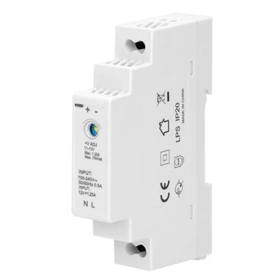 Abbildung von Miratic 12v DC Netzteil Hutschienen Stabile und zuverlässige Stromversorgung hutschiene Ideal für Industrie Hauselektronik (1,25A 1 Modul)