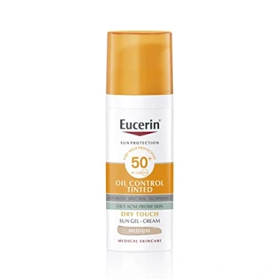 Abbildung von Eucerin Sun Oil Control Dry Touch Tinted Gel Cream SPF 50+ Medium