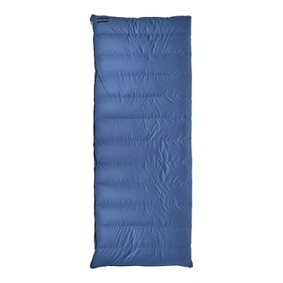 Abbildung von Lowland Outdoor® Companion CC Extra Breit Daunen Deckenschlafsack, Blau, 220x100 cm