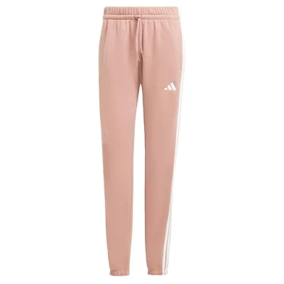 Abbildung von adidas Damen Essentials 3 Stripes French Terry Cuffed Pants, Warm Clay/White, S