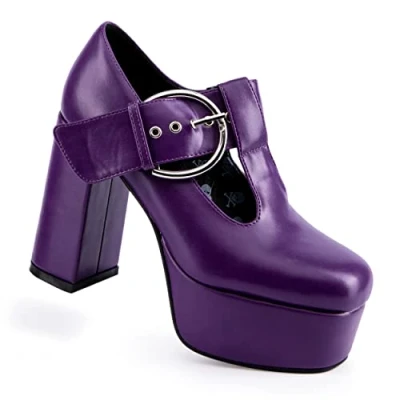 Abbildung von LAMODA Damen Dream Lover Court Shoe, Purple Pu, 41 EU