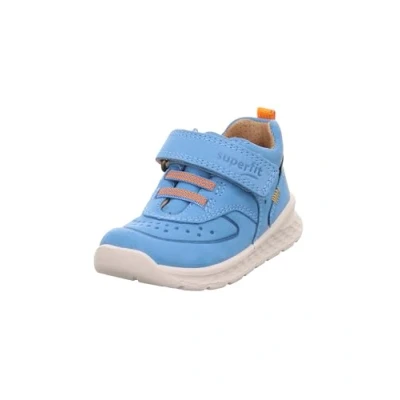 Abbildung von Superfit Jungen Ankle Boots Breeze, Kinder Stiefeletten, Weite: M IV, lose Einlage, uebergangsschuhe, uebergangsstiefel, HELLBLAU/ORANGE (400), 26 EU