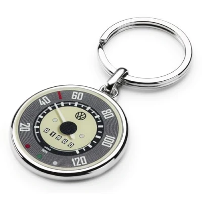 Abbildung von Volkswagen 1K6087010B Schlüsselanhänger Tachometer VW T1 Bulli Schlüsselring Keyring