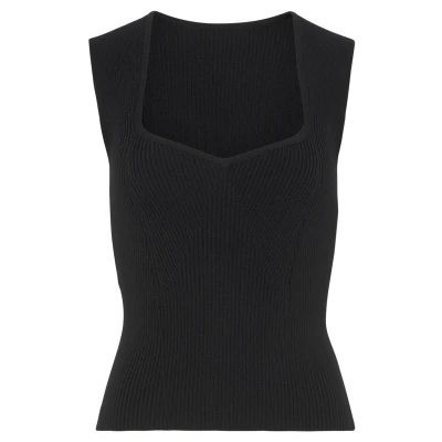 Abbildung von LASCANA Stricktop, mit eckigem Ausschnitt, elegantes Top breiten Trägern