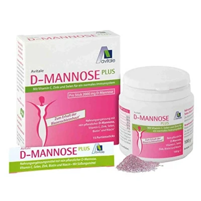 Abbildung von D mannose Sparset 15xstick+100 g Pulver