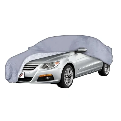 Abbildung von Walser Premium Autoplane All Weather Premium, Autogarage wetterfest, Vollgarage wasserdicht, UV Sonnenschutzplane, Autoabdeckung Größe 5