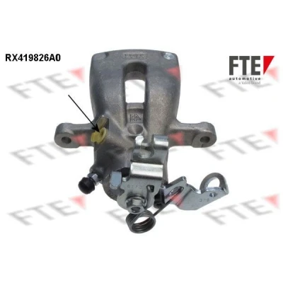 Abbildung von FTE 9290891 Bremssattel grau Aluminium Hinterachse rechts ohne Halter OPEL: Zafira B