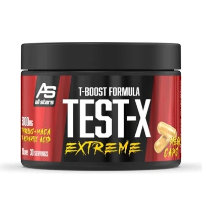 Abbildung von ALL STARS Test X Extreme 150 T Boost Kapseln hochdosiert Supplement mit Tribulus Terrestris Extrakt + Vitamin C Magnesium Zink Maca Pulver D Asparaginsäure