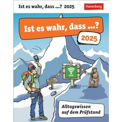 Abbildung von Ist es wahr, dass ...? Tagesabreißkalender 2025 Alltagswissen auf dem Prüfstand: Interessanter Tischkalender mit täglichem Alltags Wissen. ... zum Aufstellen (Wissenskalender Harenberg)