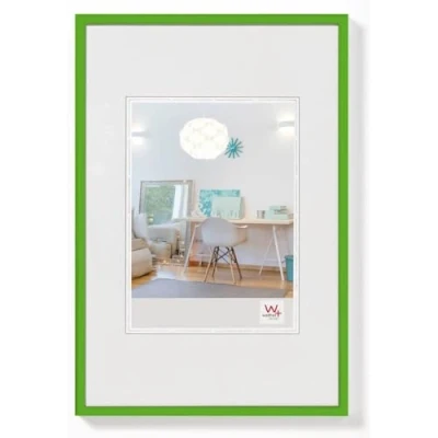 Abbildung von walther design Bilderrahmen grasgrün 10 x 15 cm New Lifestyle Kunststoffrahmen KV015K