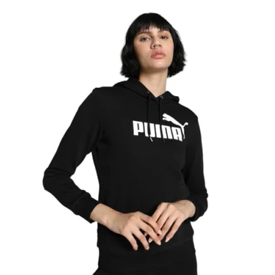 Abbildung von PUMA Damen Hoodie Kapuzenpullover, Schwarz, XL EU