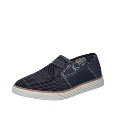 Abbildung von Rieker Herren B2267 Slipper, Blau, 43 EU