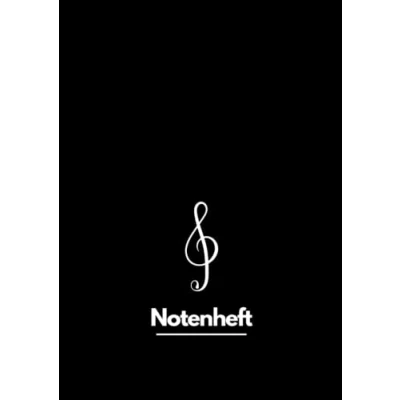 Abbildung von Notenheft: blanko Notenbuch leere Notenblätter A4 Für Anfänger &amp; Fortgeschrittene Klavier, Keyboard, Gitarre