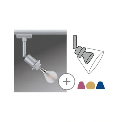 Abbildung von Paulmann Schienensystem Leuchten »URail Schienenspot DecoSystems Basic E14 max. 20W 230V«, (1 tlg.), Einzelspot, dimmbar