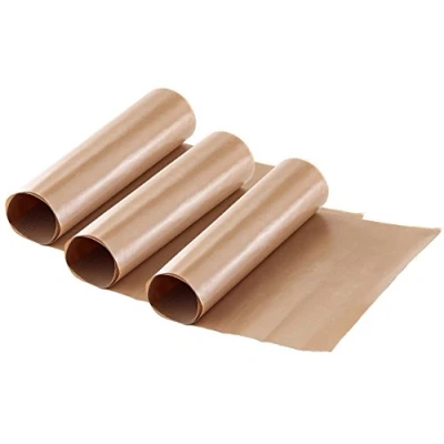 Abbildung von Rosenstein &amp; Söhne Dauerbackfolie: Dauer Backpapier Antihaft Bratfolie aus Glasfaser, beige, 3 Stück (Backofen Papier, Backunterlage, Schutzfolie)