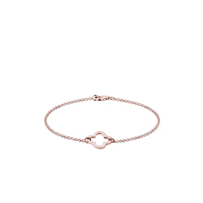 Abbildung von Elli Clover LEAF Armband roségoldcoloured, Damen, Größe: 18, Roségold coloured