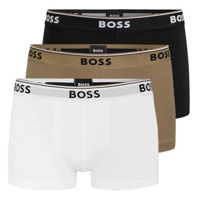 Abbildung von BOSS Trunk Power 3 PACK Panties, Herren, Größe: XXL, Black/white/beige