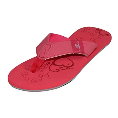 Abbildung von MADSea Damen Zehenstegpantolette Beach Woman Zehentrenner Flip Flop Thong Sandale Badelatschen Sommer Strand, rot/multi, 41 EU