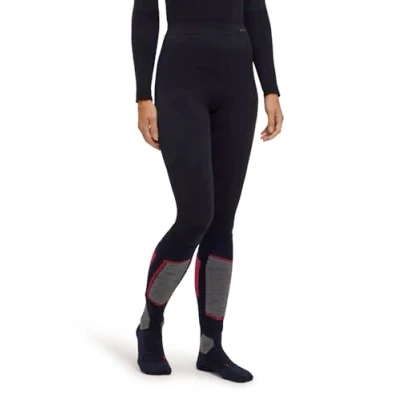 Abbildung von FALKE Damen Baselayer Hose Warm Long W TI Funktionsmaterial schnelltrocknend 1 Stück, Schwarz (Black 3000) neu umweltfreundlich, L