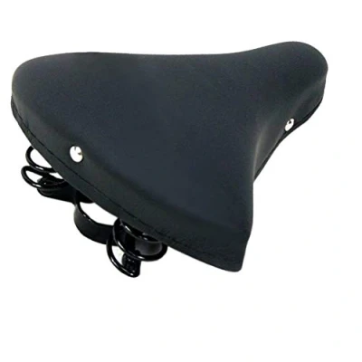 Abbildung von Montegrappa Gefederter Fahrrad Sattel, ideal für Fahrräder Graziella, historische Räder, Holland und Vintage Herren Damen, schwarz