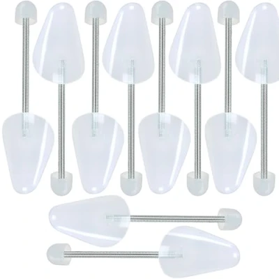 Abbildung von Incutex 5 Paar Damen Schuhspanner für EU Größe 35/36/37/38, Schuhformer aus Kunststoff Damenschuhe, Sneaker, Mokassins, Stilettos, Loafers, Ballerinas, transparent