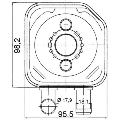 Abbildung von MAHLE ORIGINAL CLC 165 000S Ölkühler AUDI: A4 B7 Avant