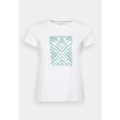 Abbildung von ONLY Carmakoma Carboostery LIFE SS REG TEE Tshirt print Cloud dancer, Damen, Größe: L 50/52, dancer