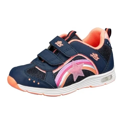 Abbildung von Lico Mädchen Rainbow V Blinky Sneaker, marine/lachs, 28 EU