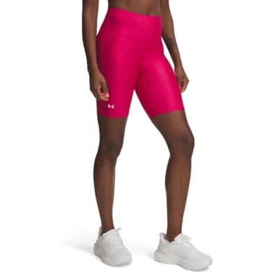 Abbildung von Under Armour TECH BIKE Short Tights, Damen, Größe: XS, Shaded fuchsia/white