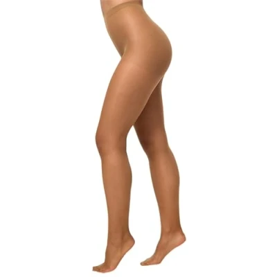 Abbildung von Nur Die Damen 3er Pack Seidenfein 15 DEN Fein Strumpfhose seidig glänzende Optik Komfortbund reißfest transparent Strumpfhosen bronze S