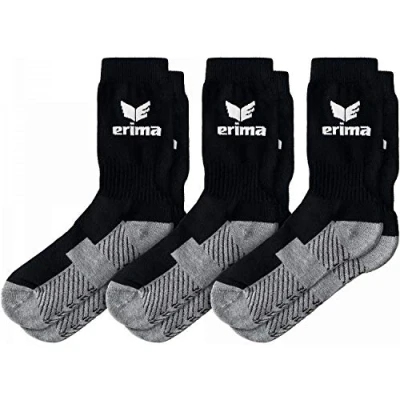 Abbildung von Erima Unisex 3er Pack Sportsocken, Schwarz, 47 EU
