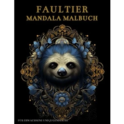 Abbildung von Faultier Mandala Malbuch Für Erwachsene und Jugendliche: Niedliche mit Mandalas Blumen: Anti Stress Geschenke Stressabbau Entspannung
