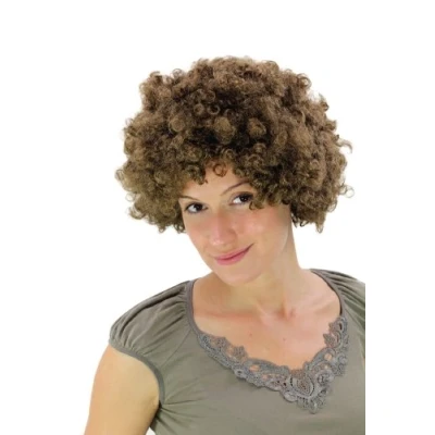 Abbildung von WIG ME UP PW0011 P8 Braune Afroperücke Foxy Brown Funk Disco Mittelbraun
