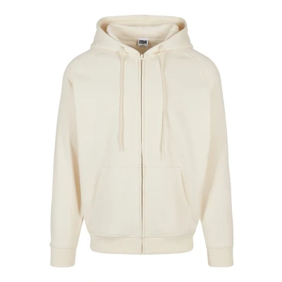Abbildung von Urban Classics ZIP Hoody Sweatjacke, Herren, Größe: 3XL, Whitesand